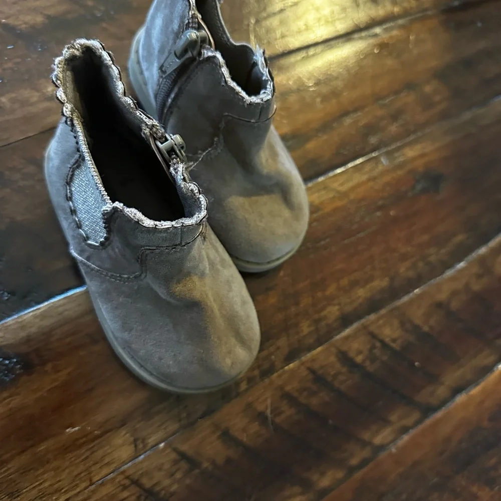 Garanimals Toddler Ankle Boots Gray Zipper Chelsea Style Size 5